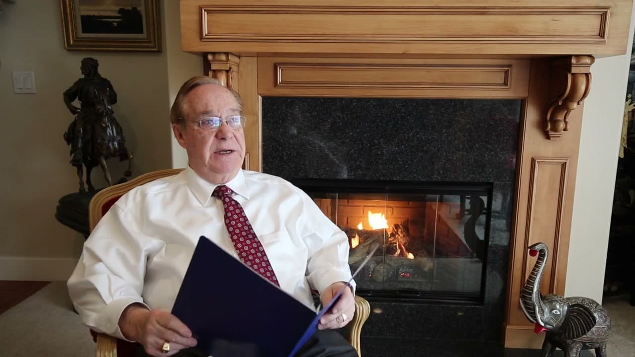 Jerry consulting his notes during the interview
